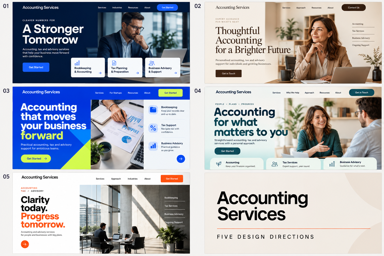 Business website concept